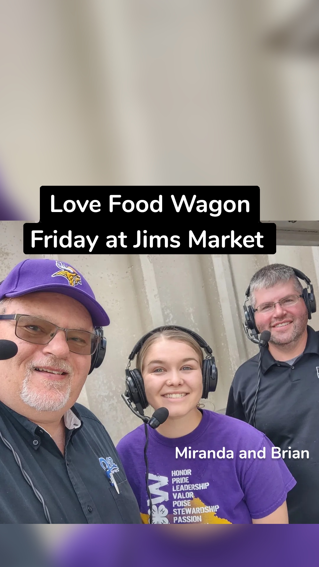 Love Food Wagon Friday at Jims Market  Miranda and Brian